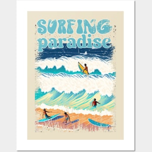 Surfing Paradise Posters and Art